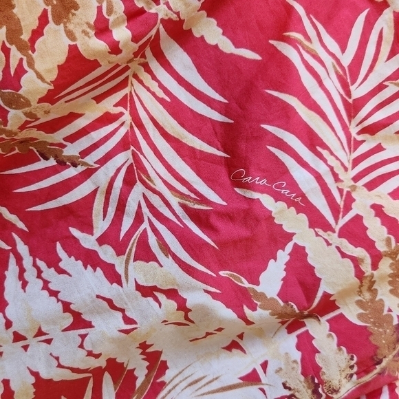 CARA CARA MONTAUK‎ RED PALMS DRESS S - Picture 10 of 10